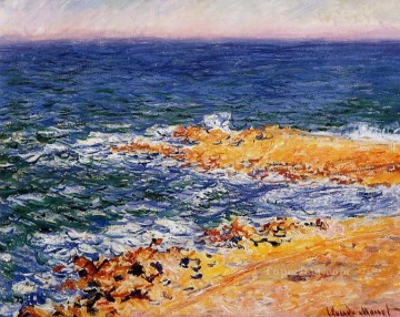 The Sea in Antibes Claude Monet Beach Oil Paintings